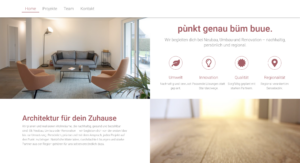 Webseite von punkt-architektur.ch